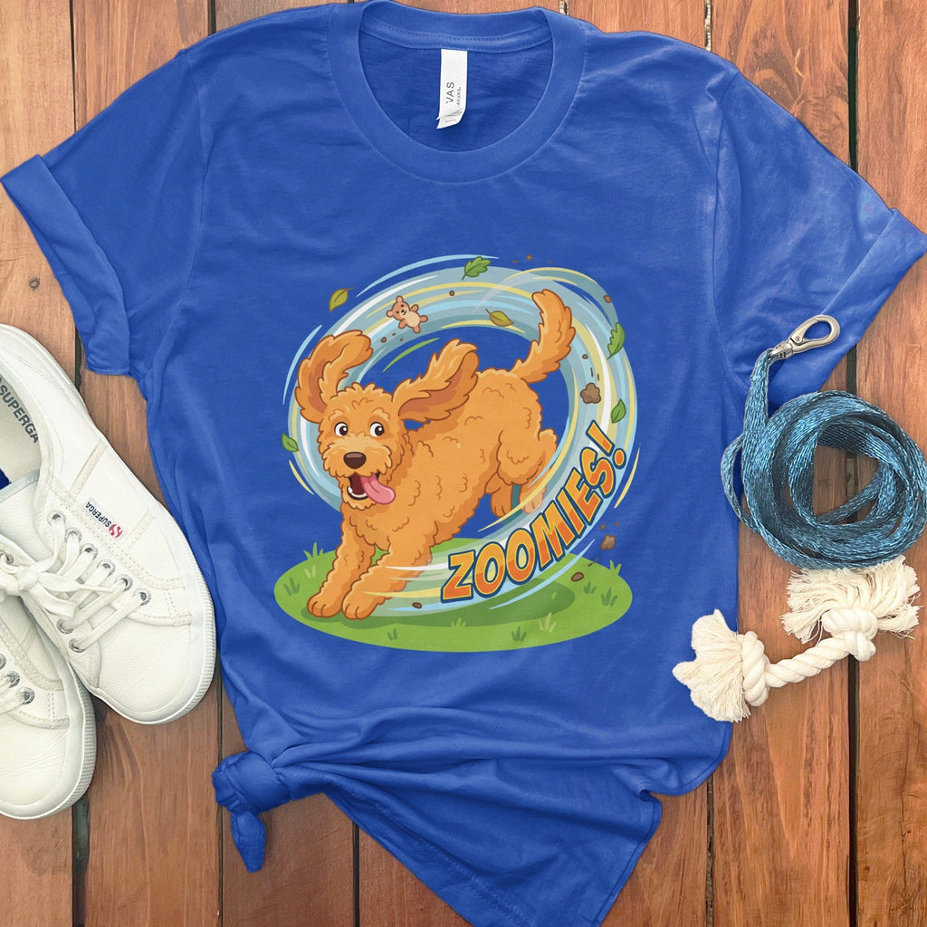 Doodle Zoomies T-Shirt in True Royal / S by Puppy Jo