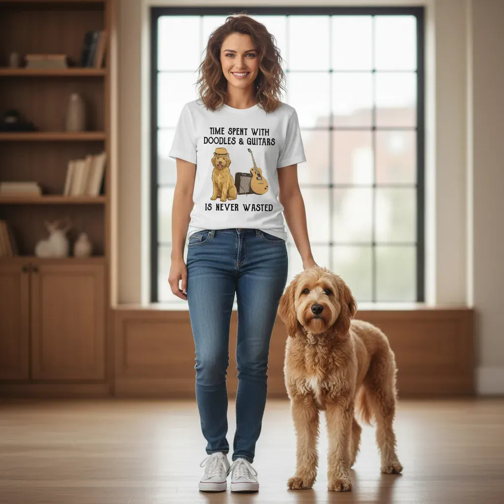 Doodles and Guitars T-Shirt in by Puppy Jo