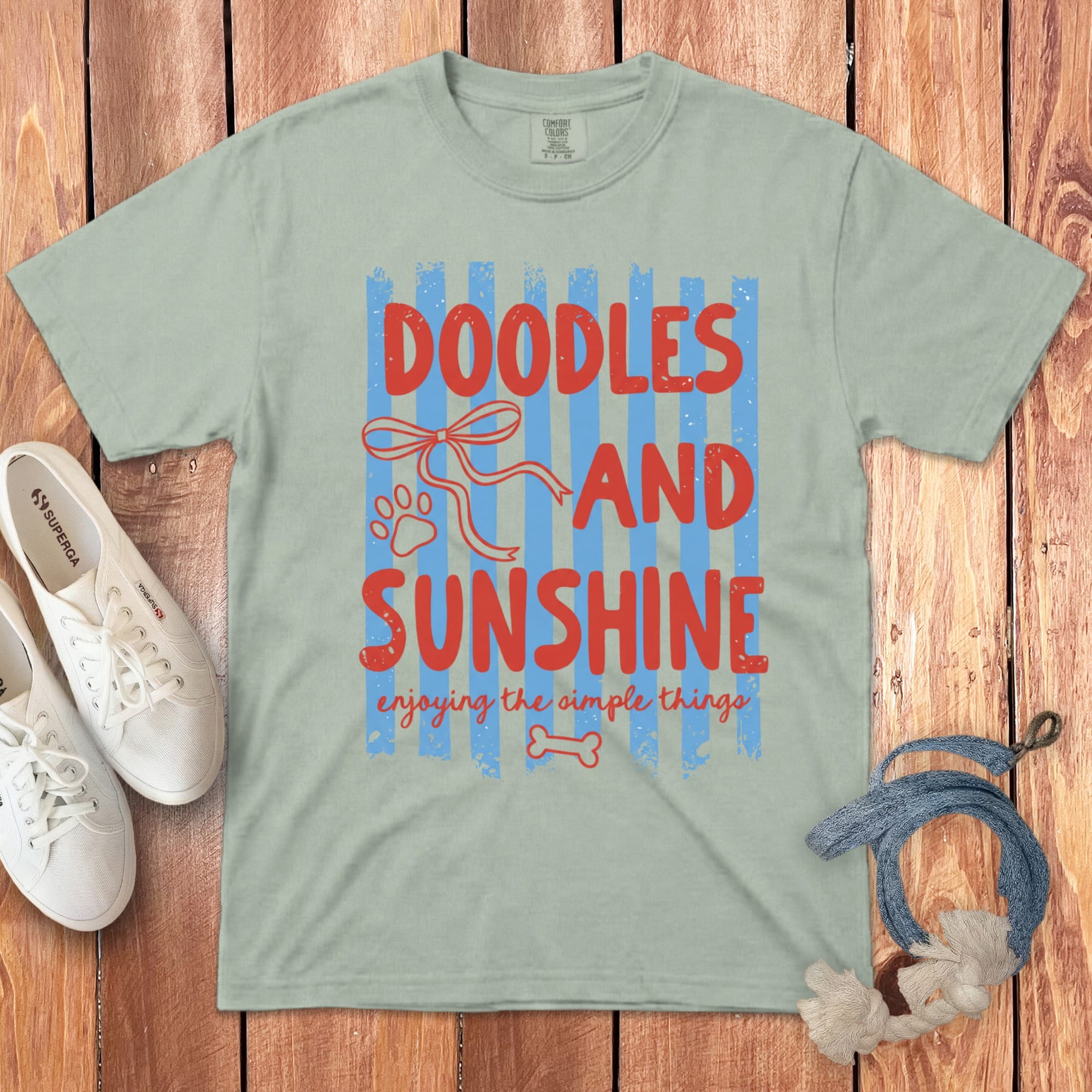 Doodles and Sunshine Signature T-Shirt in 2XL / Bay by Puppy Jo