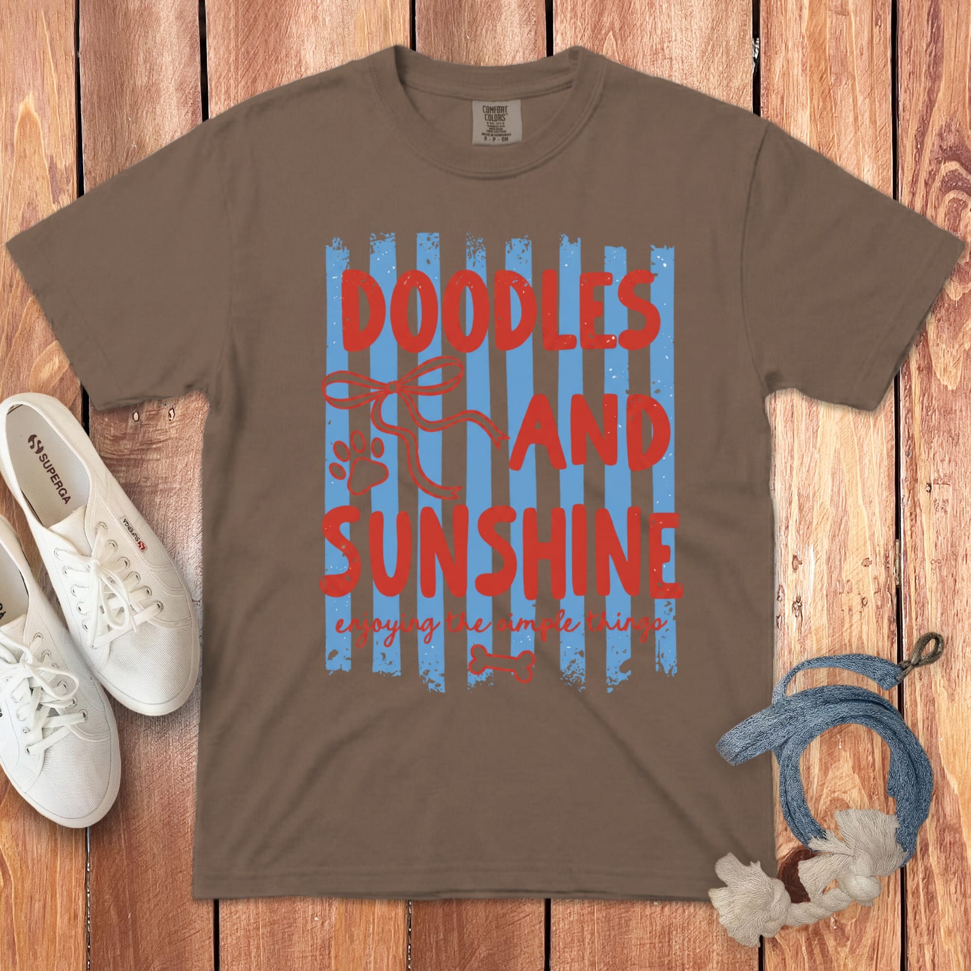 Doodles and Sunshine Signature T-Shirt in 2XL / Espresso by Puppy Jo