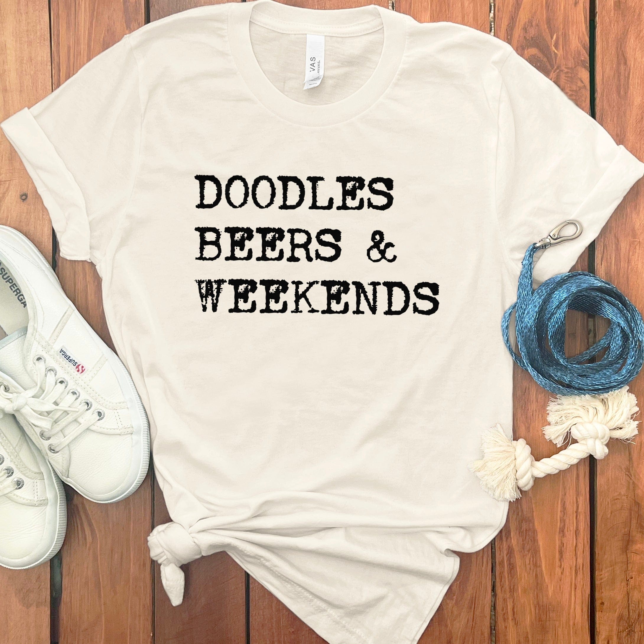 Doodles Beers T-Shirt in Natural / S by Puppy Jo