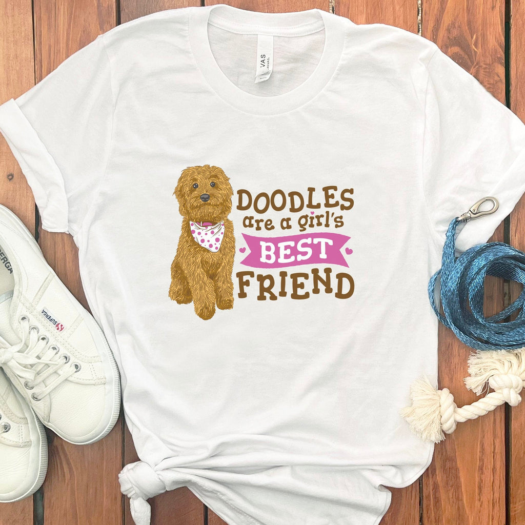 Doodles Best Friend T-Shirt in White / S by Puppy Jo