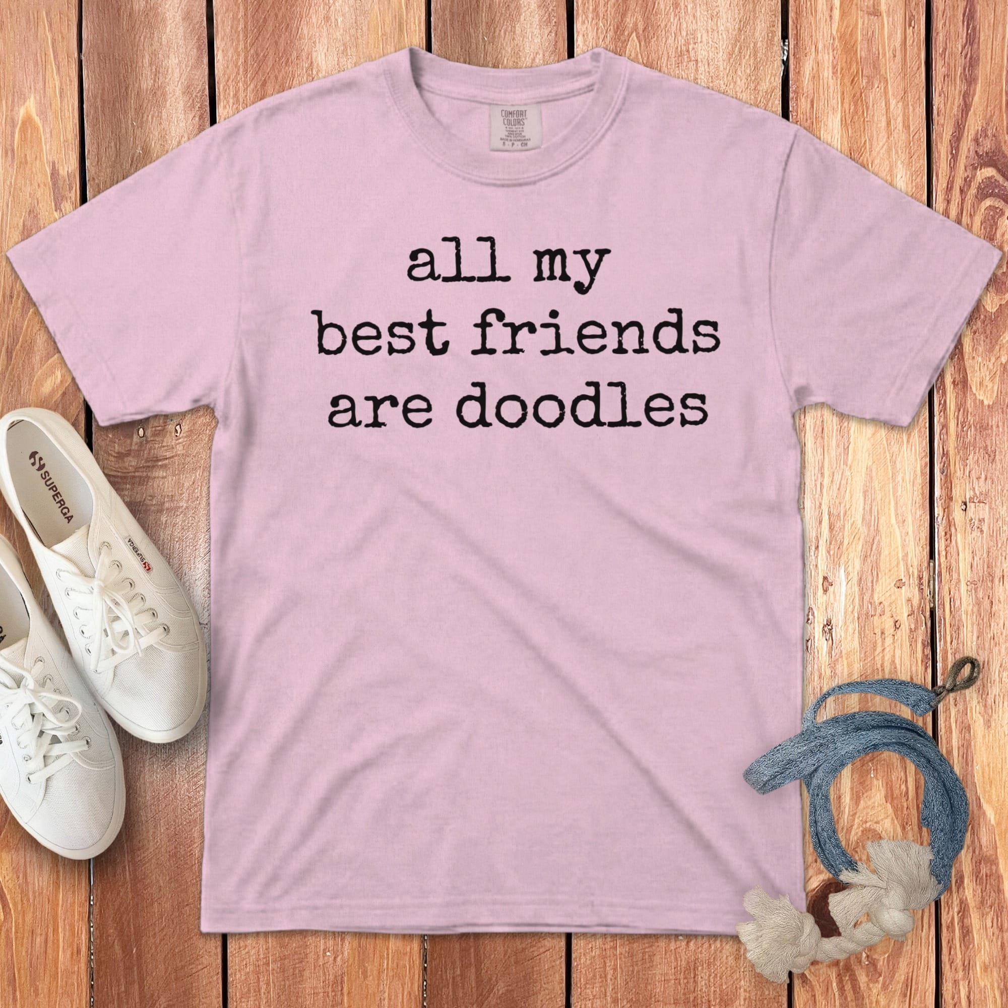 Doodles Best Friends Signature T-Shirt in Blossom / S by Puppy Jo