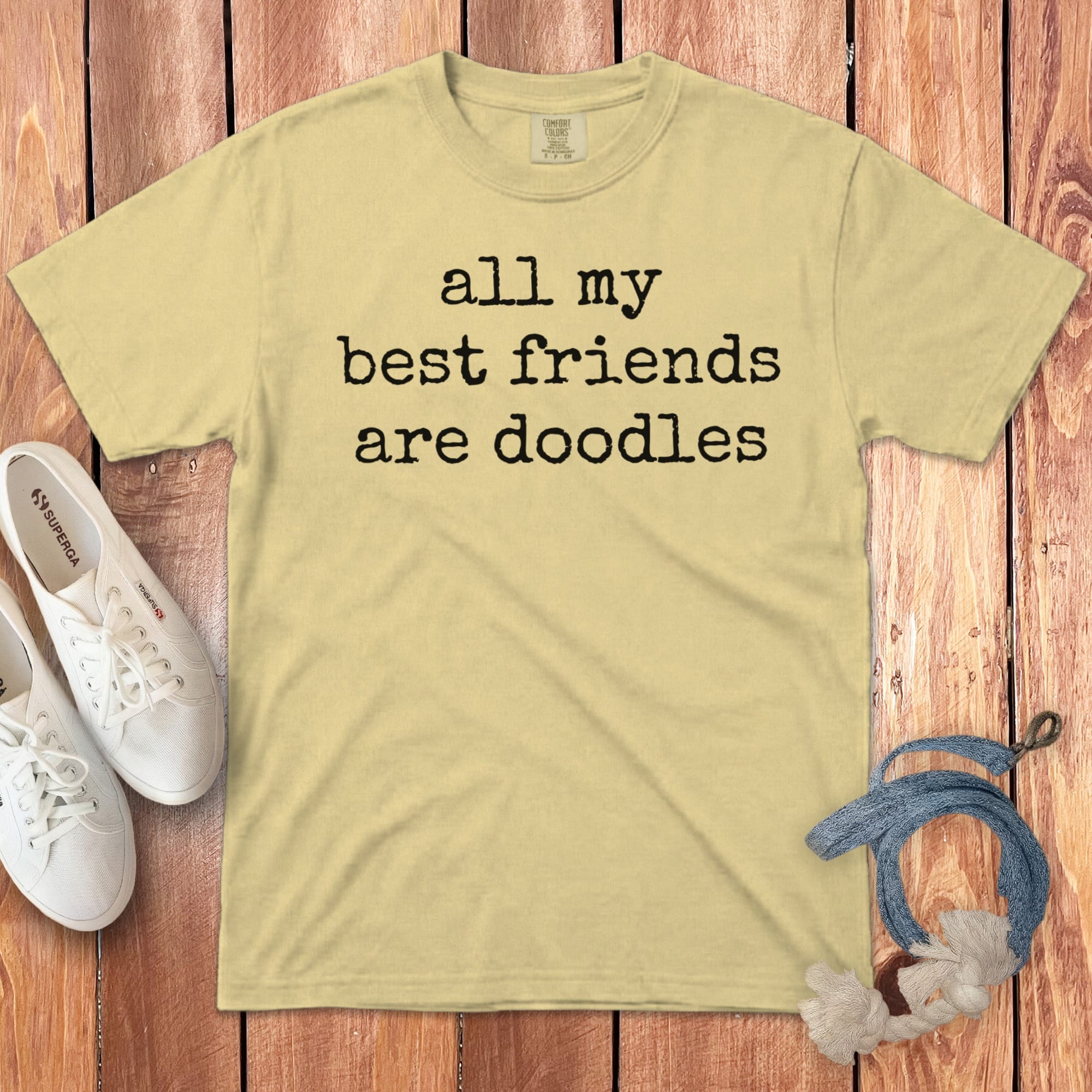 Doodles Best Friends Signature T-Shirt in Butter / S by Puppy Jo
