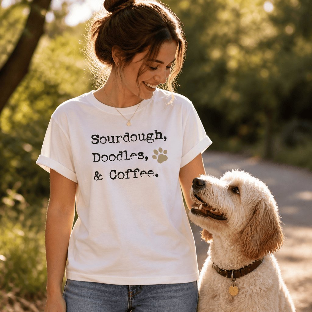 Doodles Coffee T-Shirt in by Puppy Jo
