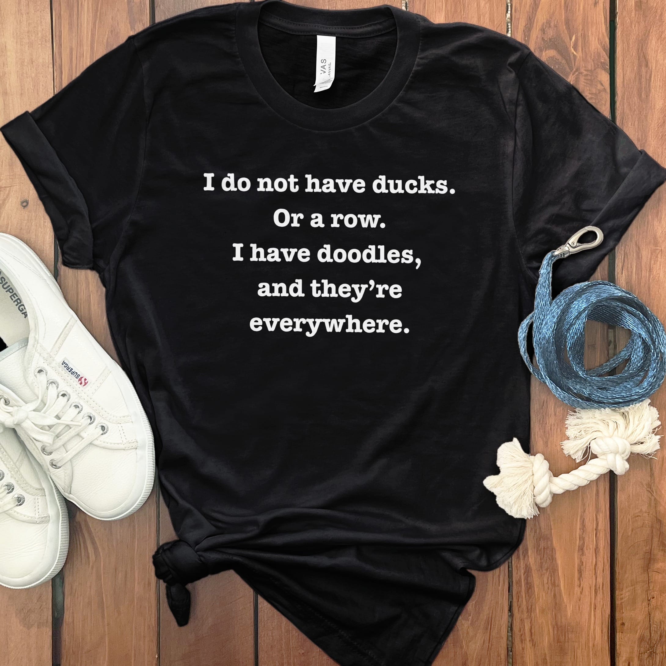 Doodles Everywhere T-Shirt in Black / S by Puppy Jo