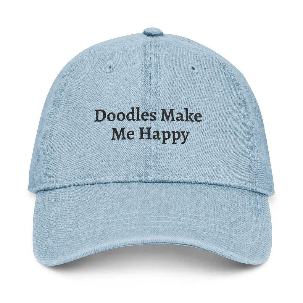 Doodles Make Me Hat in Light Blue / One size by Puppy Jo