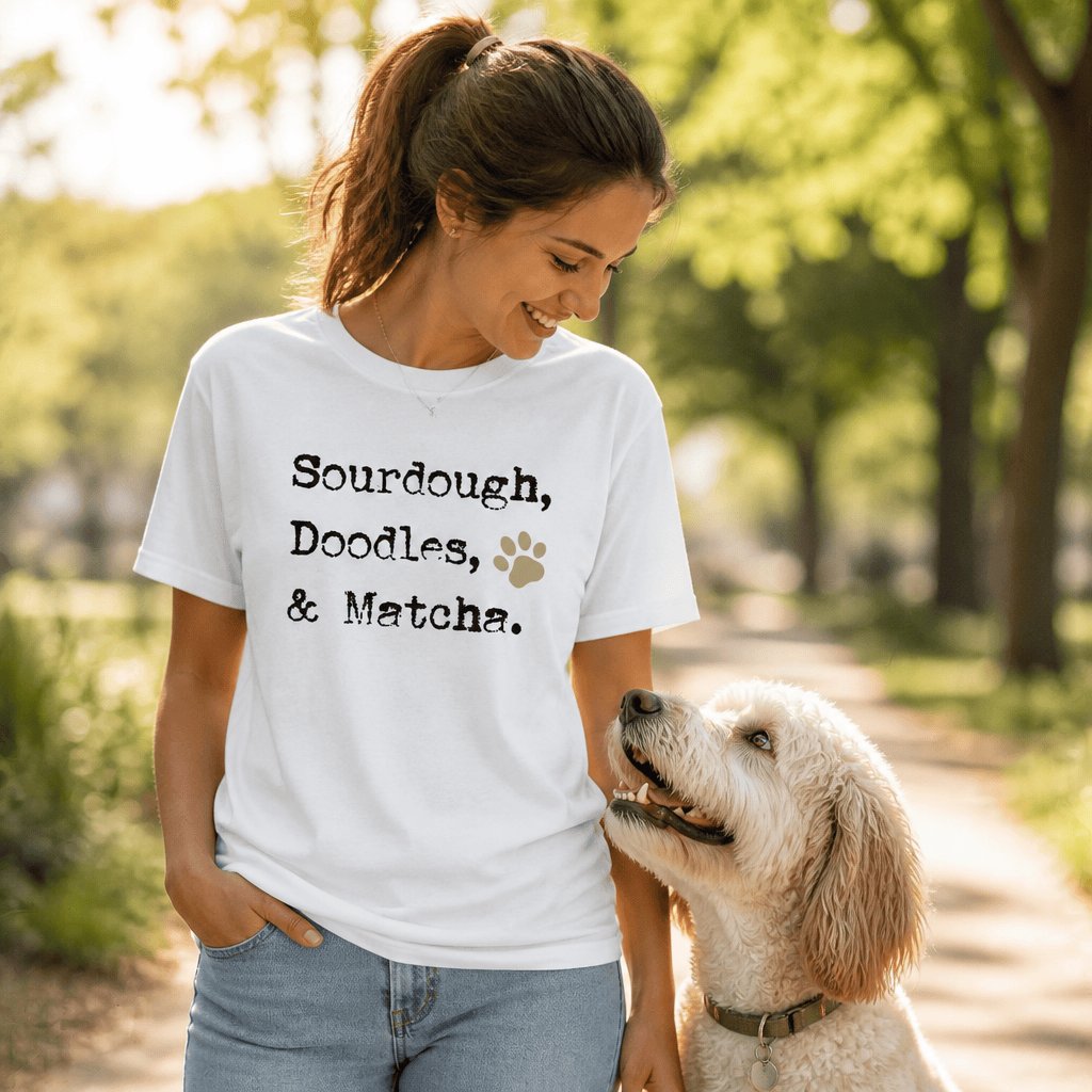 Doodles Matcha T-Shirt in by Puppy Jo