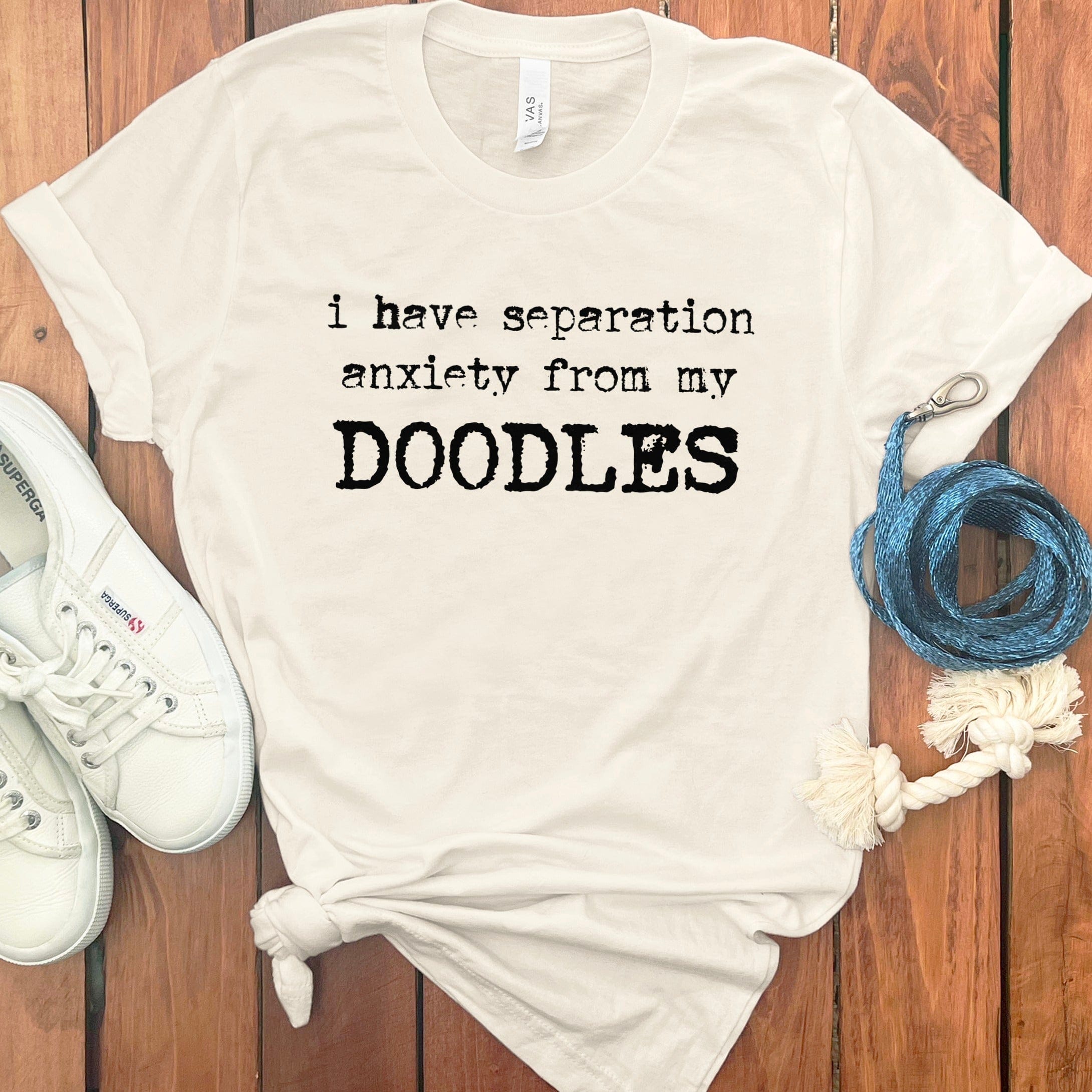 Doodles Separation T-Shirt in Natural / S by Puppy Jo