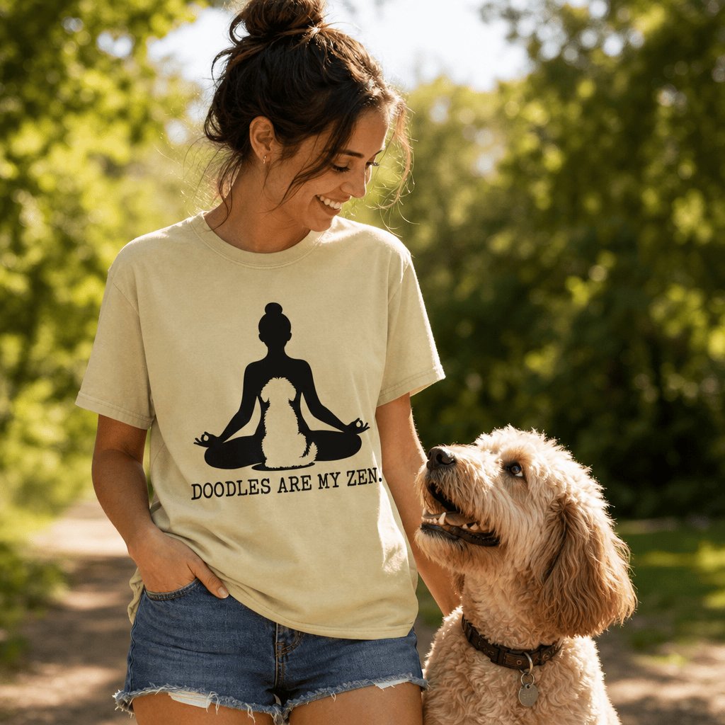 Doodles Zen Signature T-Shirt in by Puppy Jo