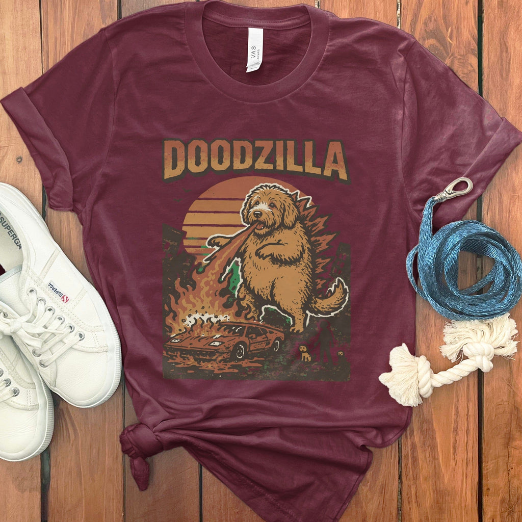 Doodzilla T-Shirt in Maroon / S by Puppy Jo