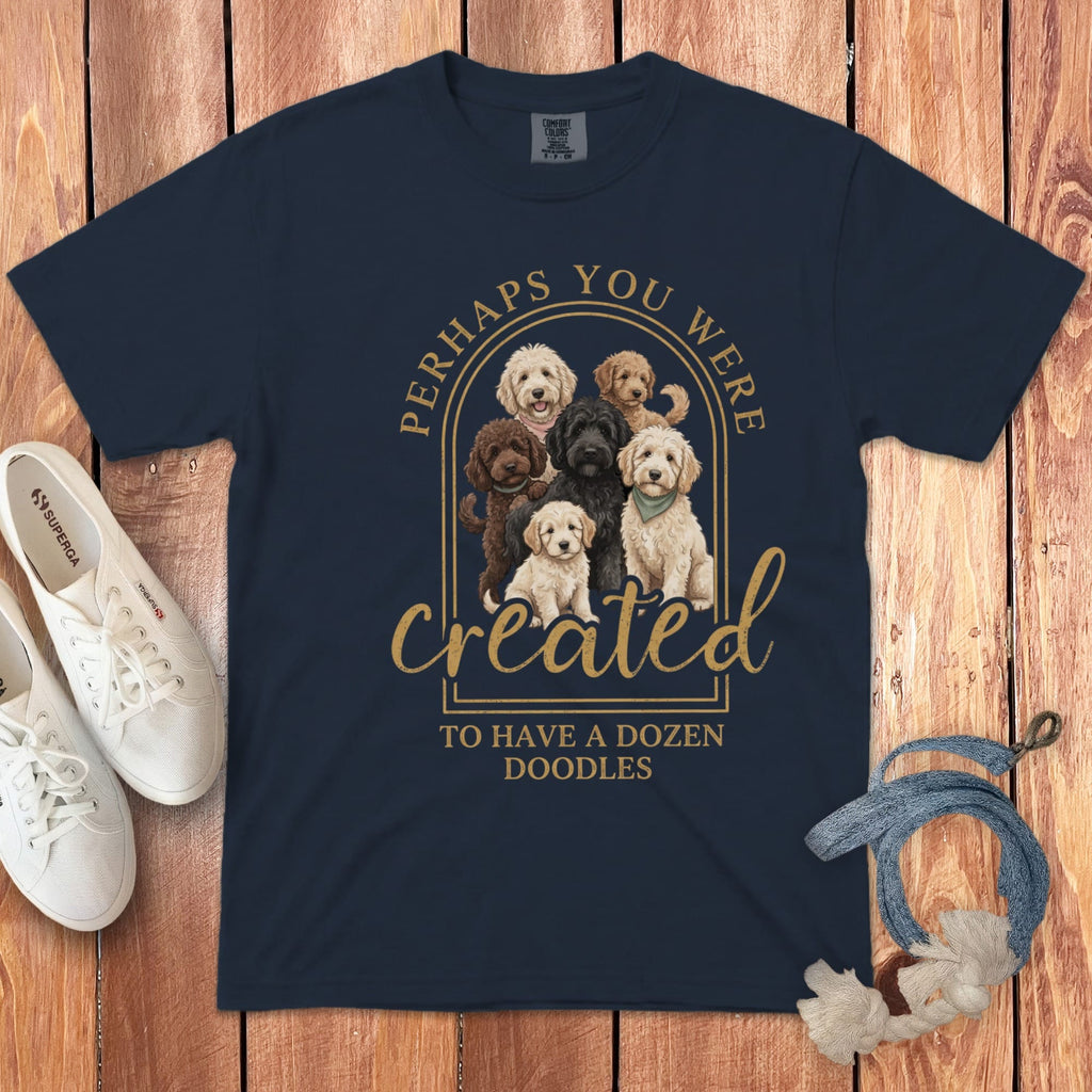 Dozen Doodles Signature T-Shirt in Navy / S by Puppy Jo