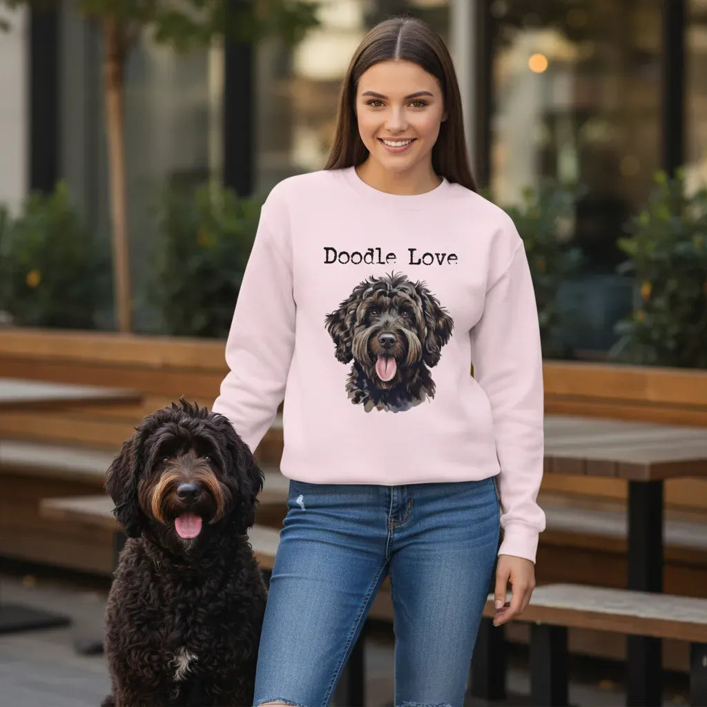 Black Goldendoodle Doodle Love Sweatshirt