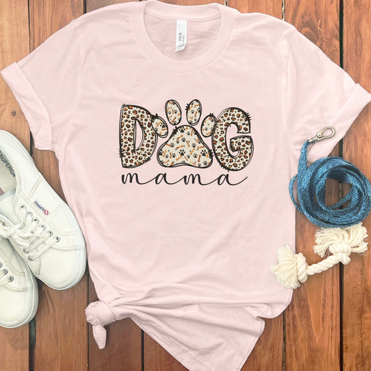 Dog Mama Paw Print Graphic Tee product