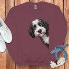 Cute Dog Face Graphic Comfortable Sweatshirt Product