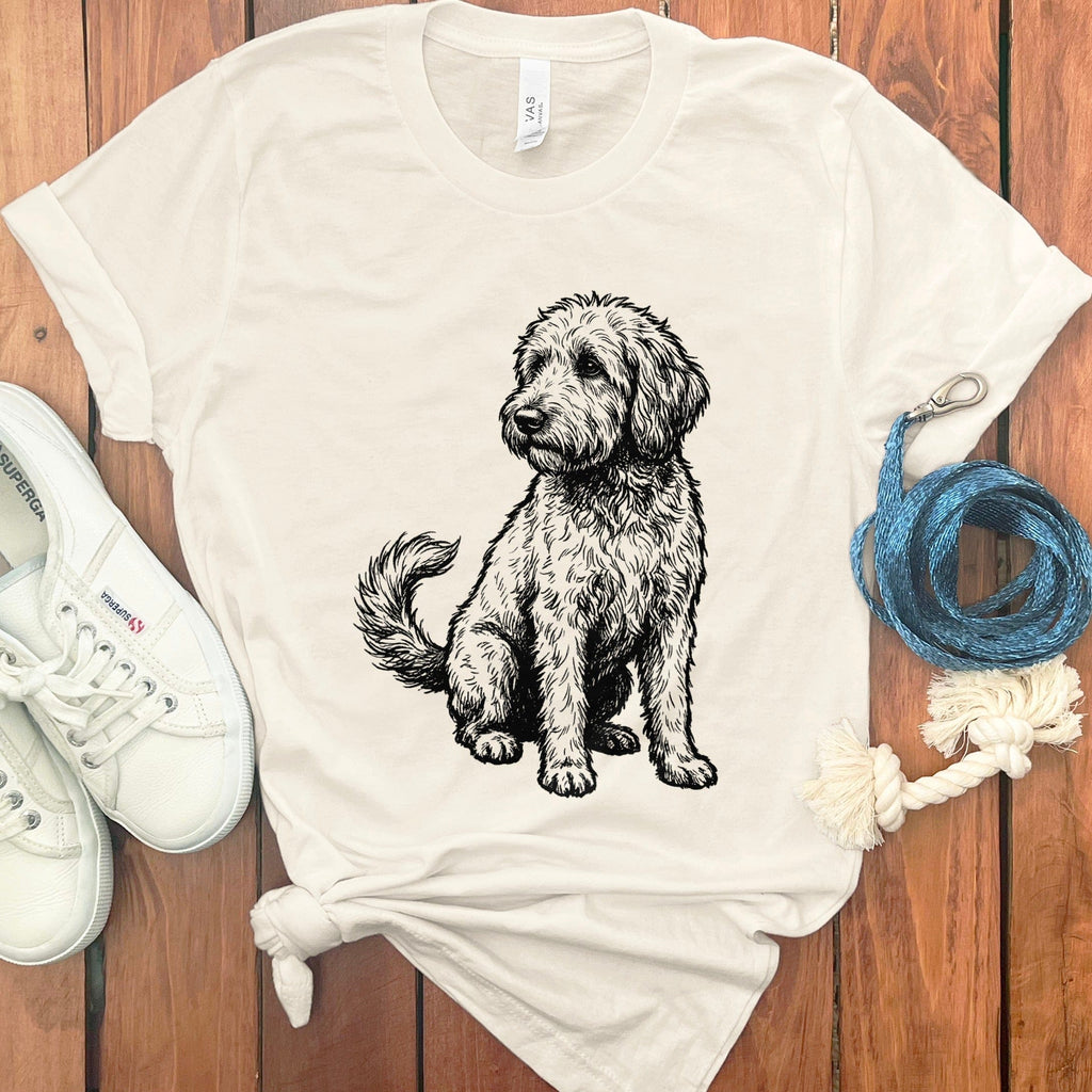 Cute Sad Eyed Puppy Dog Graphic T-Shirt Design