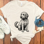 Cute Sad Eyed Puppy Dog Graphic T-Shirt Design