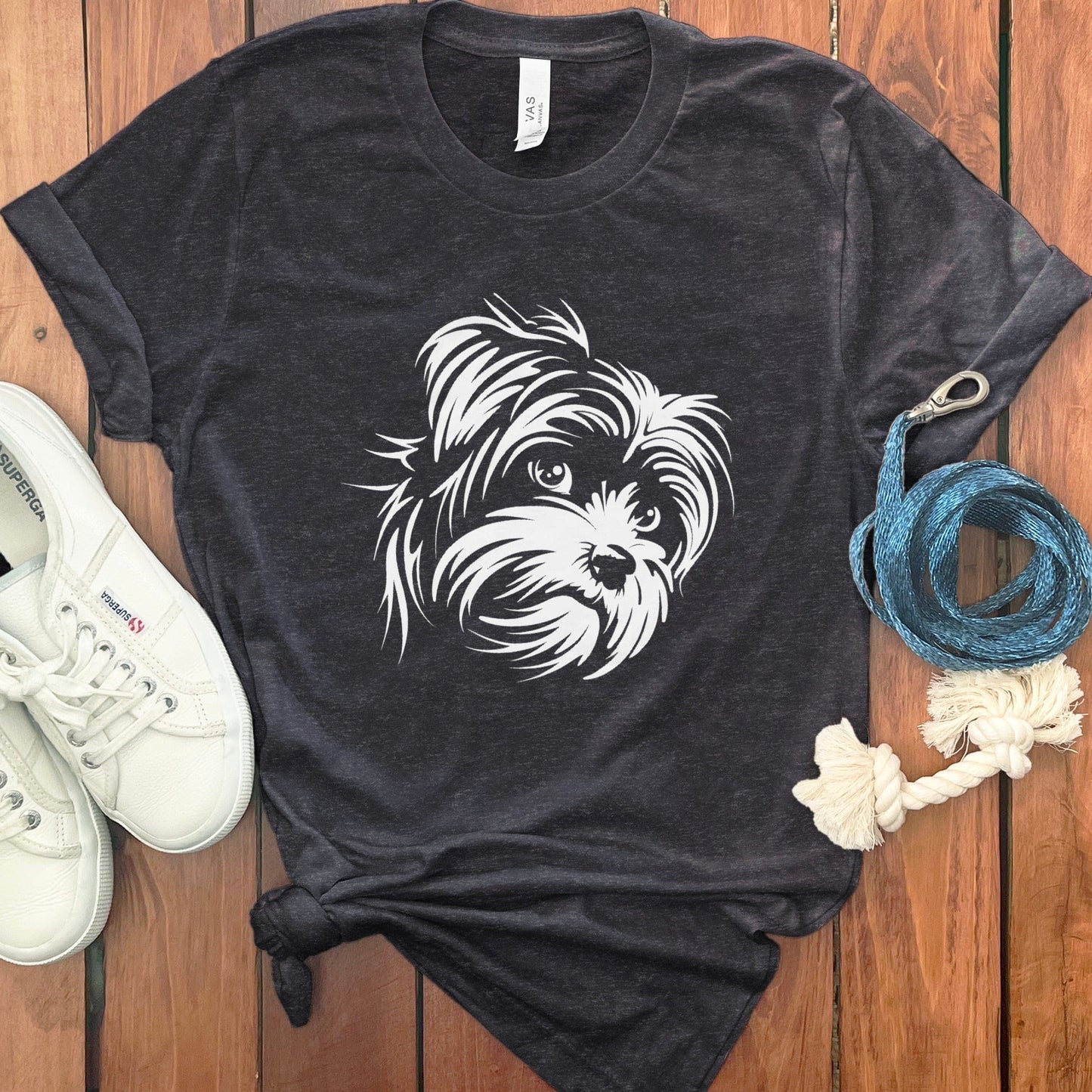Adorable Yorkie Illustration Short Sleeve T-Shirt product type
