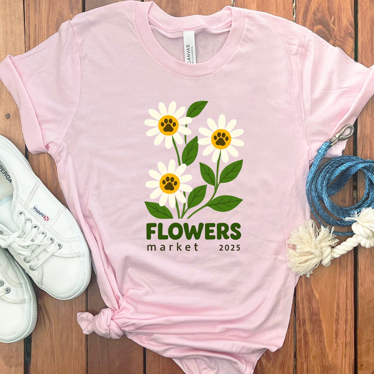 Flowers Market 2025 Graphic Pink T Shirt product