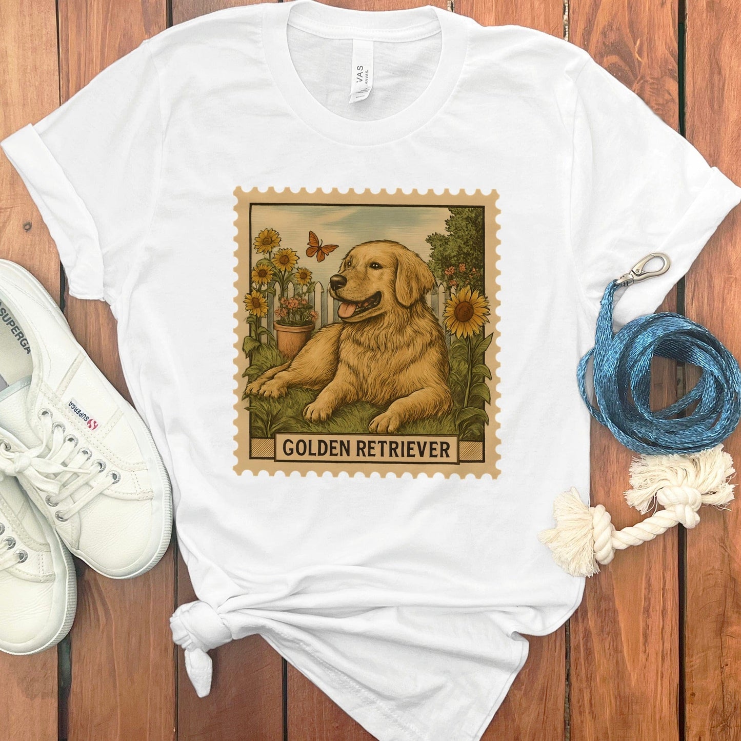 Golden Retriever Dog Illustration Graphic T-Shirt product