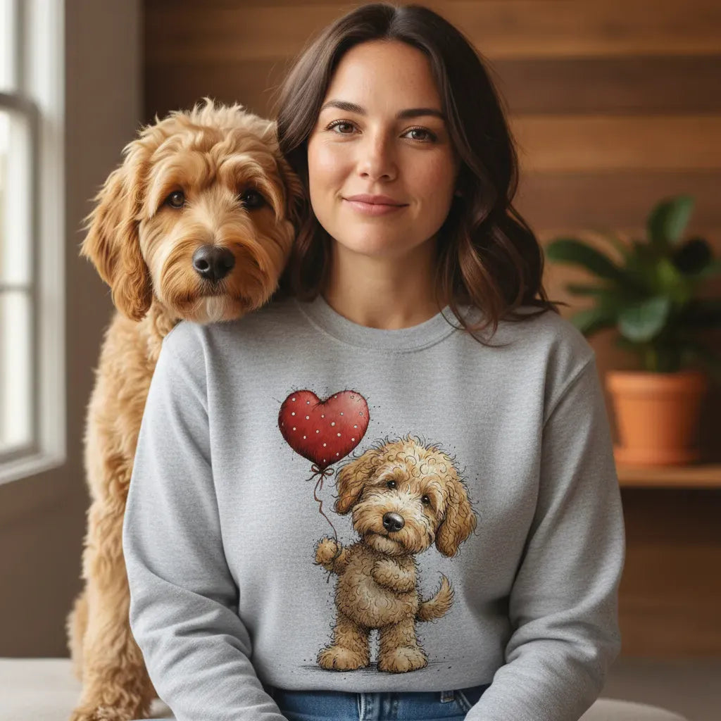Goldendoodle Heart Sweatshirt