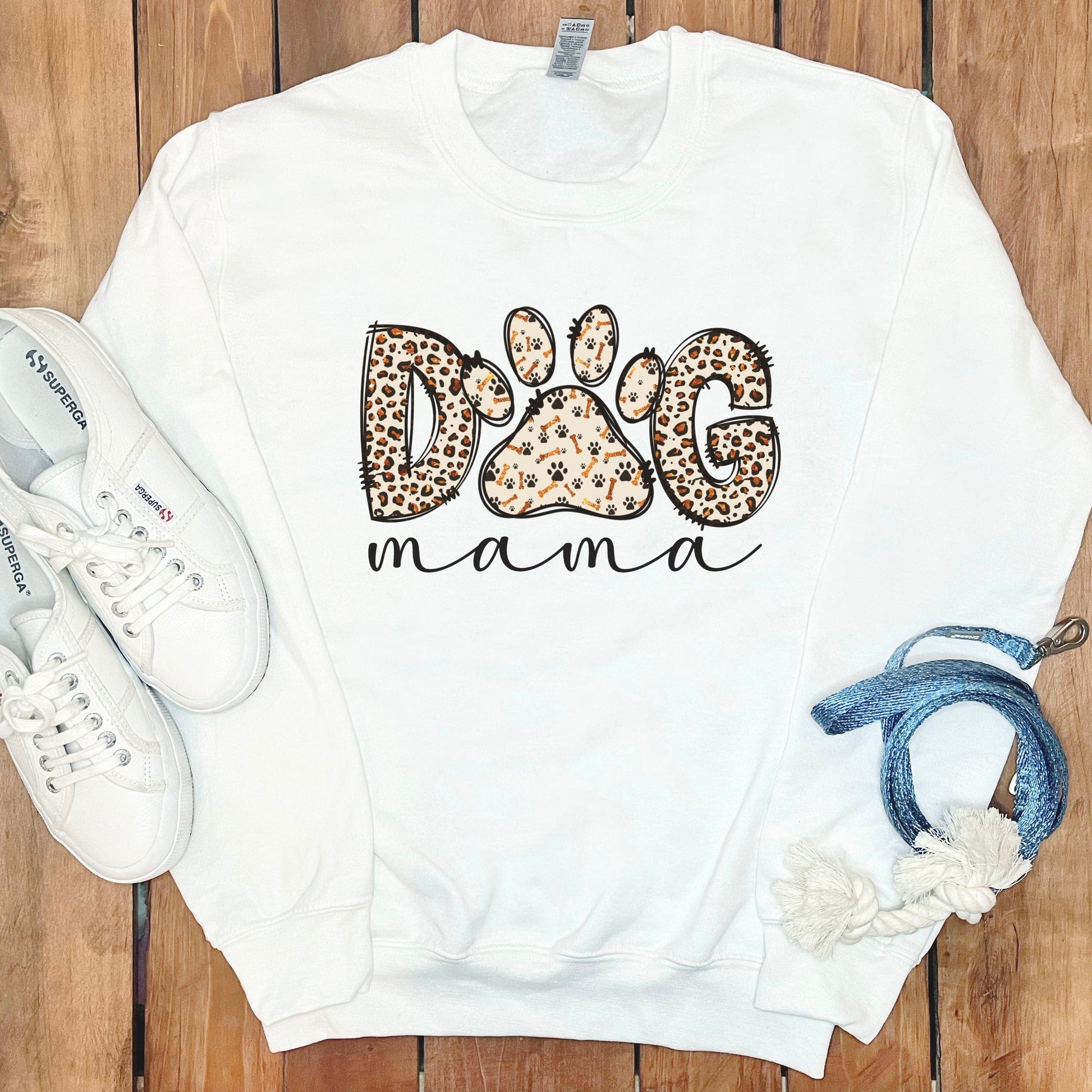 Dog Mama Paw Print Sweatshirt product type