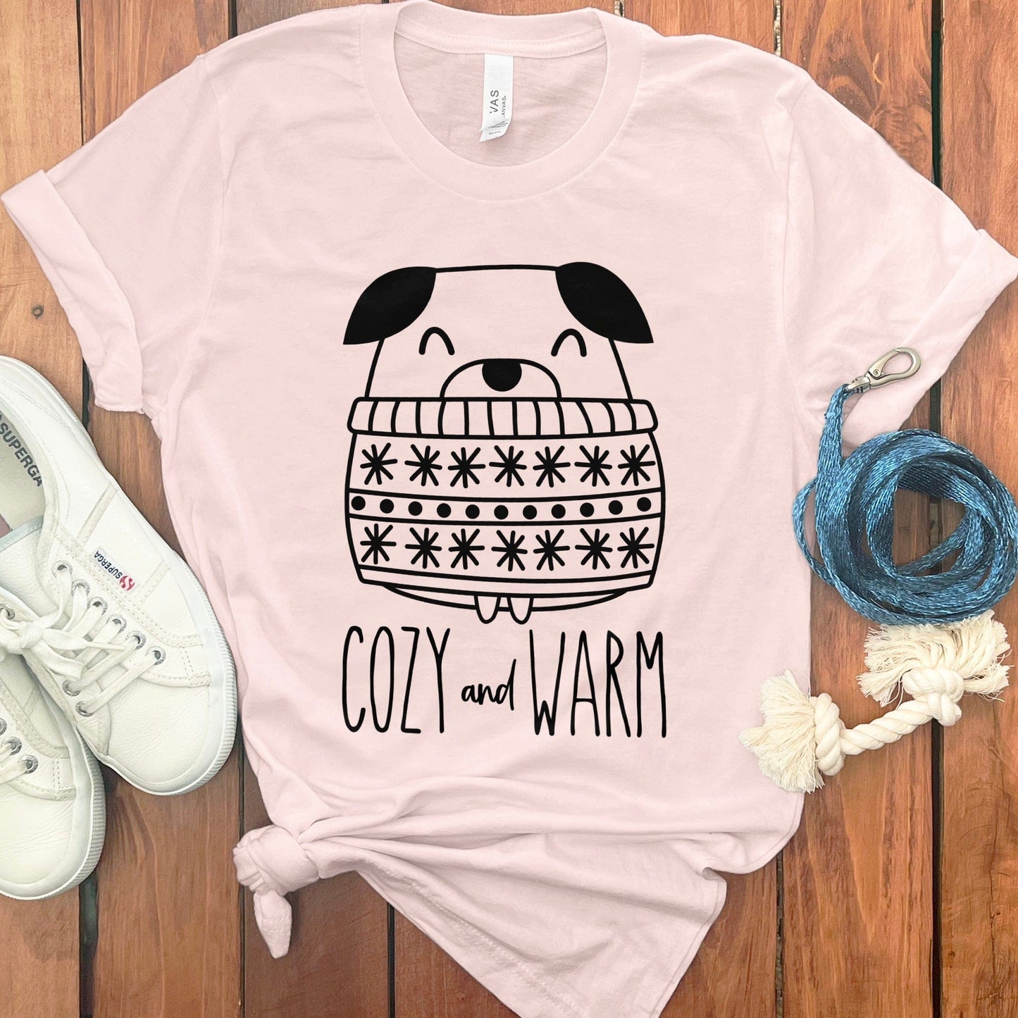 Cozy and Warm Dog Graphic Tee Shirt product