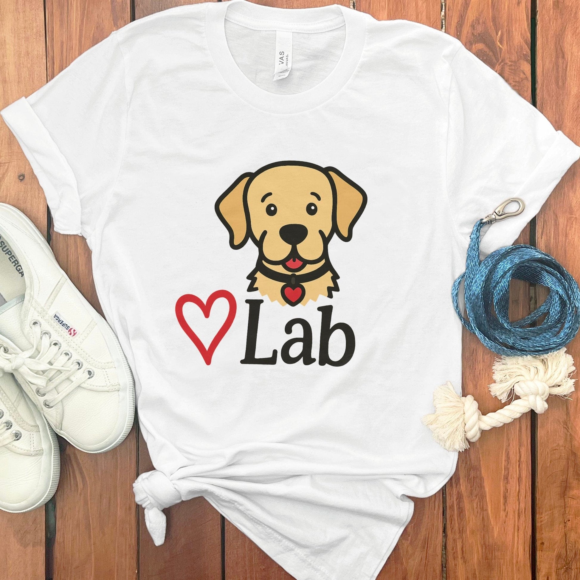 Adorable Lab Puppy Graphic White T-shirt product