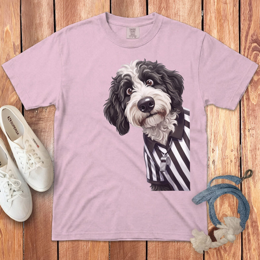 Sheepadoodle Football Referee Signature T-Shirt in Blossom / S by Puppy Jo