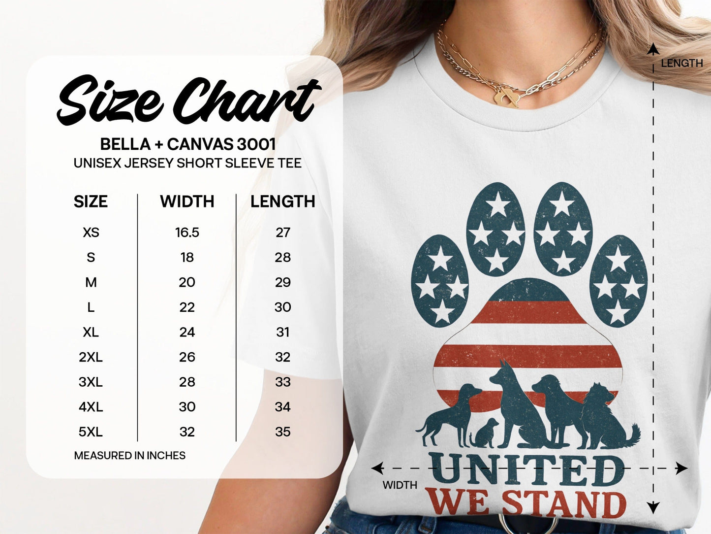United We Stand Paw Print Tee product type