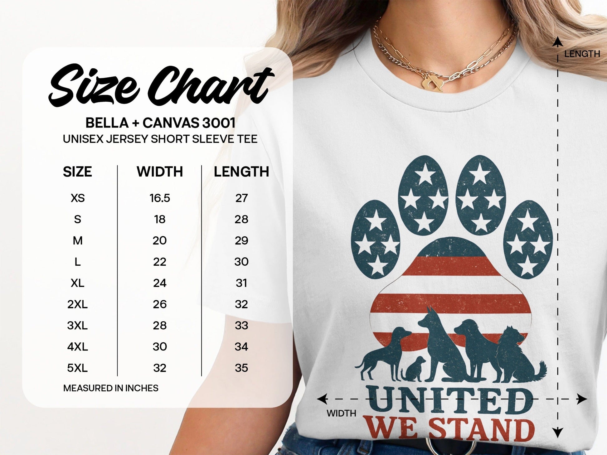 United We Stand Paw Print Tee product type