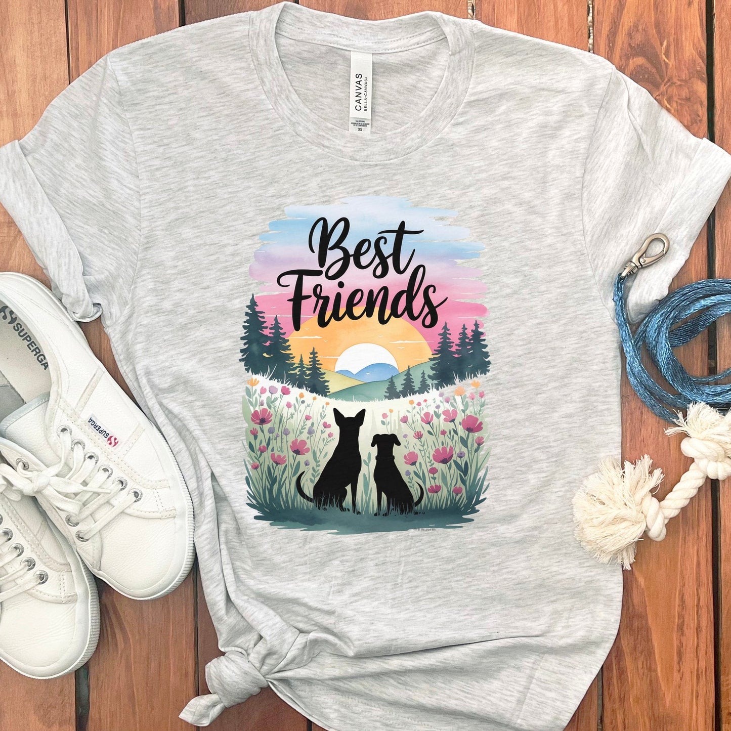 Best Friends Silhouette Graphic Tee Shirt product type