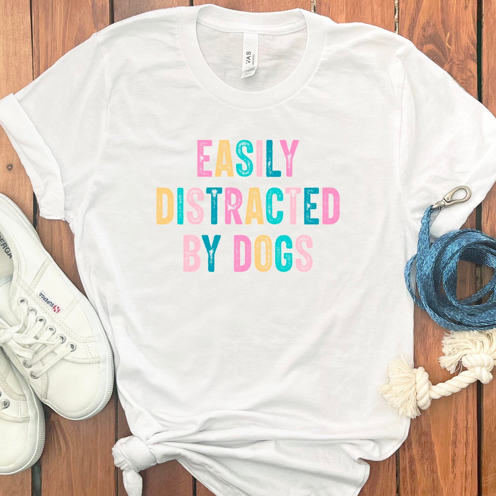Easily Distracted By Dogs Printed T-Shirt product