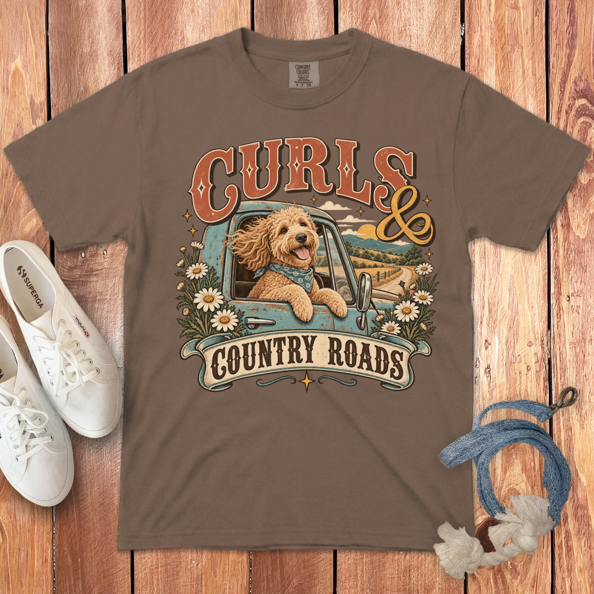 Curls & Country Roads Signature T-Shirt