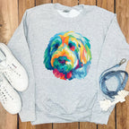Colorful Dog Artwork Sweatshirt Product