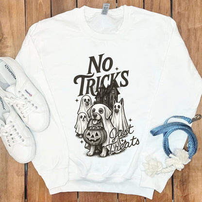 No Tricks Just Treats Halloween Dog Sweatshirt product type