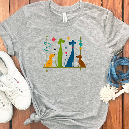 Colorful Graphic Dog Print T-shirt for Pet Lovers product type