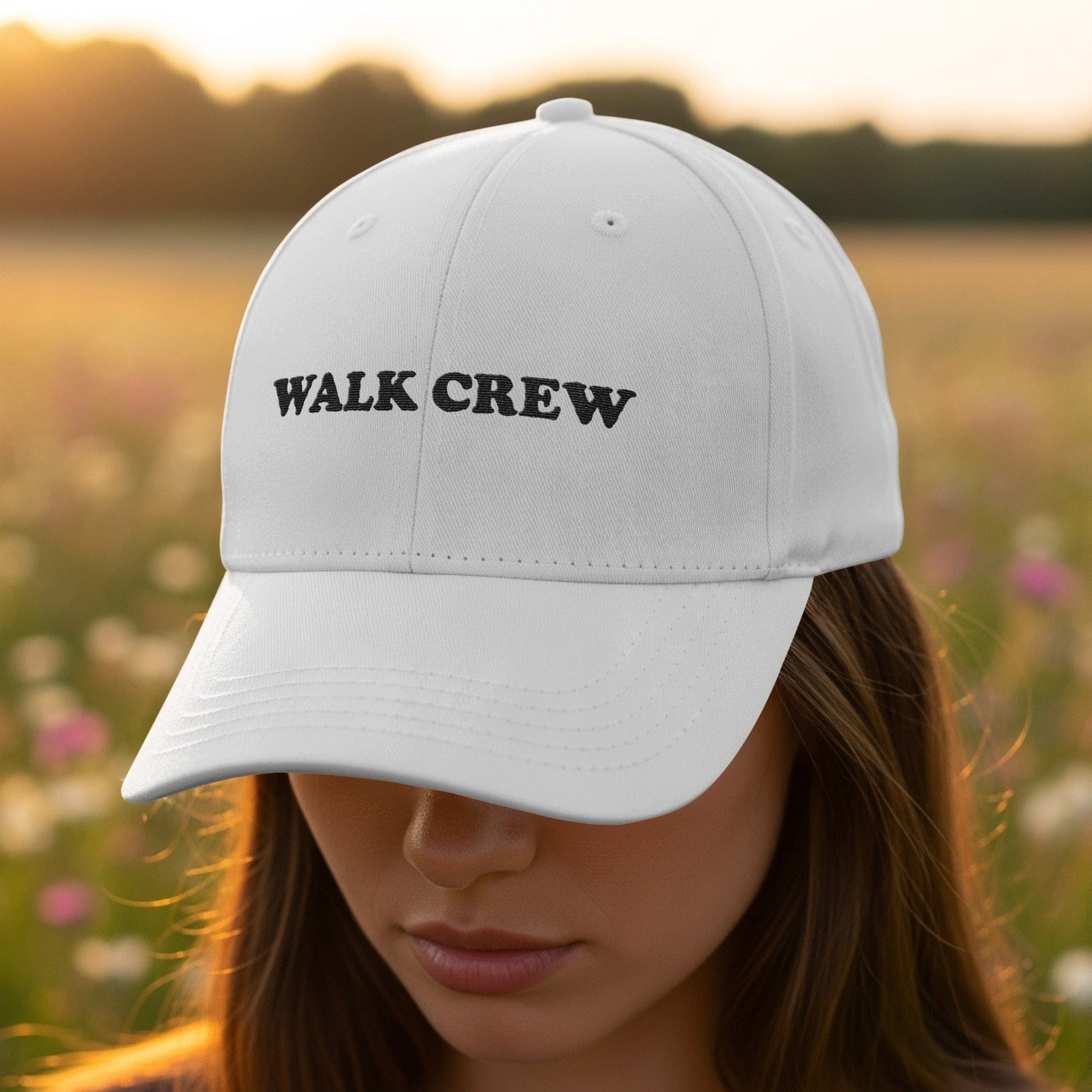 Walk Crew White Embroidered Adjustable Hat product