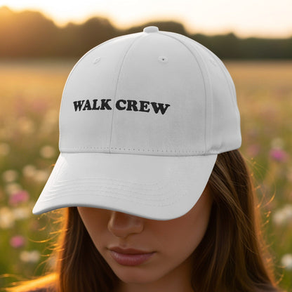 Walk Crew White Embroidered Adjustable Hat product