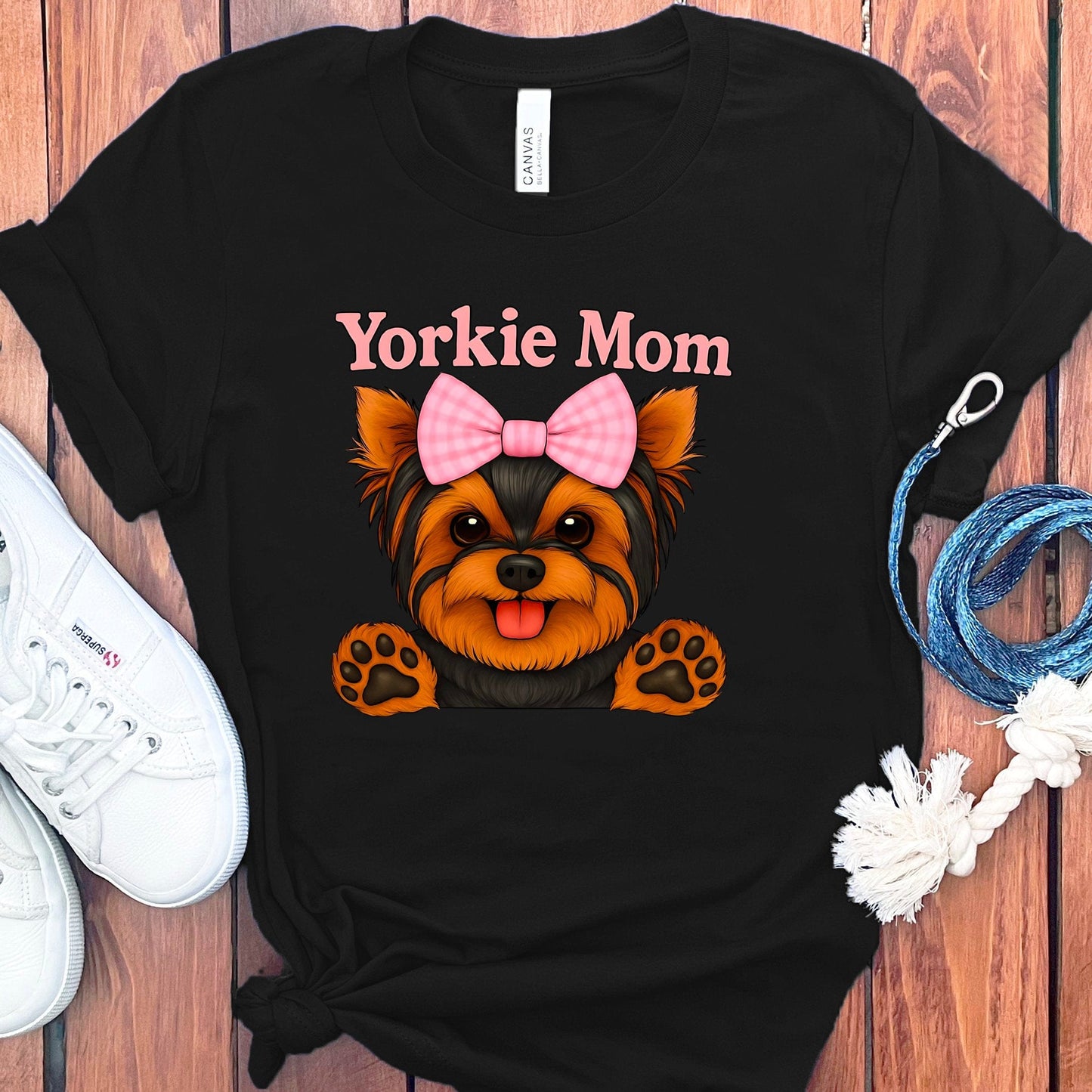 Yorkie Mom Shirt Cute Yorkshire Terrier Dog Tee product type