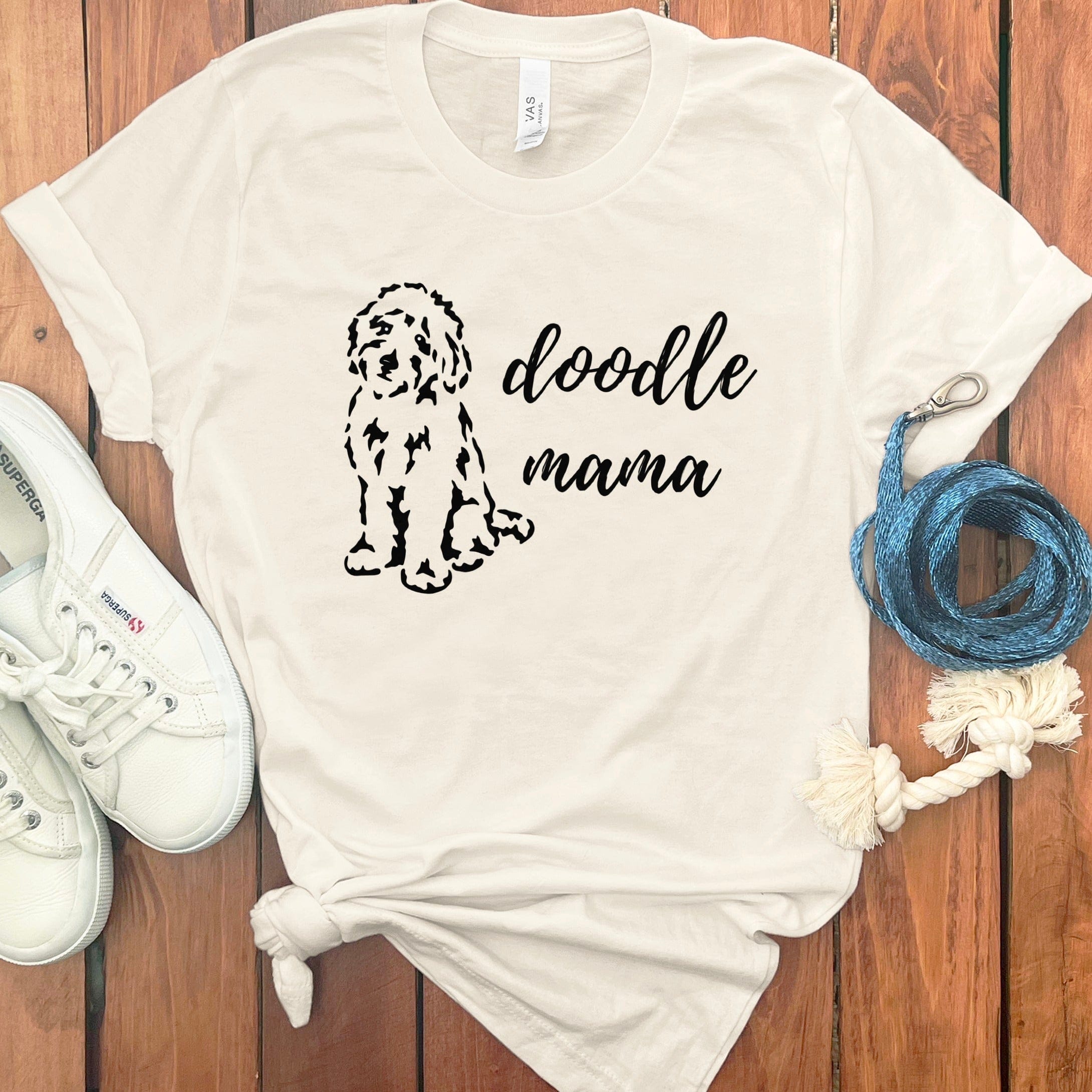 Adorable Doodle Mama Graphic Tee for Dog Lovers