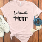 Schnoodle Mom Graphic Tee for Dog Lovers Shirt