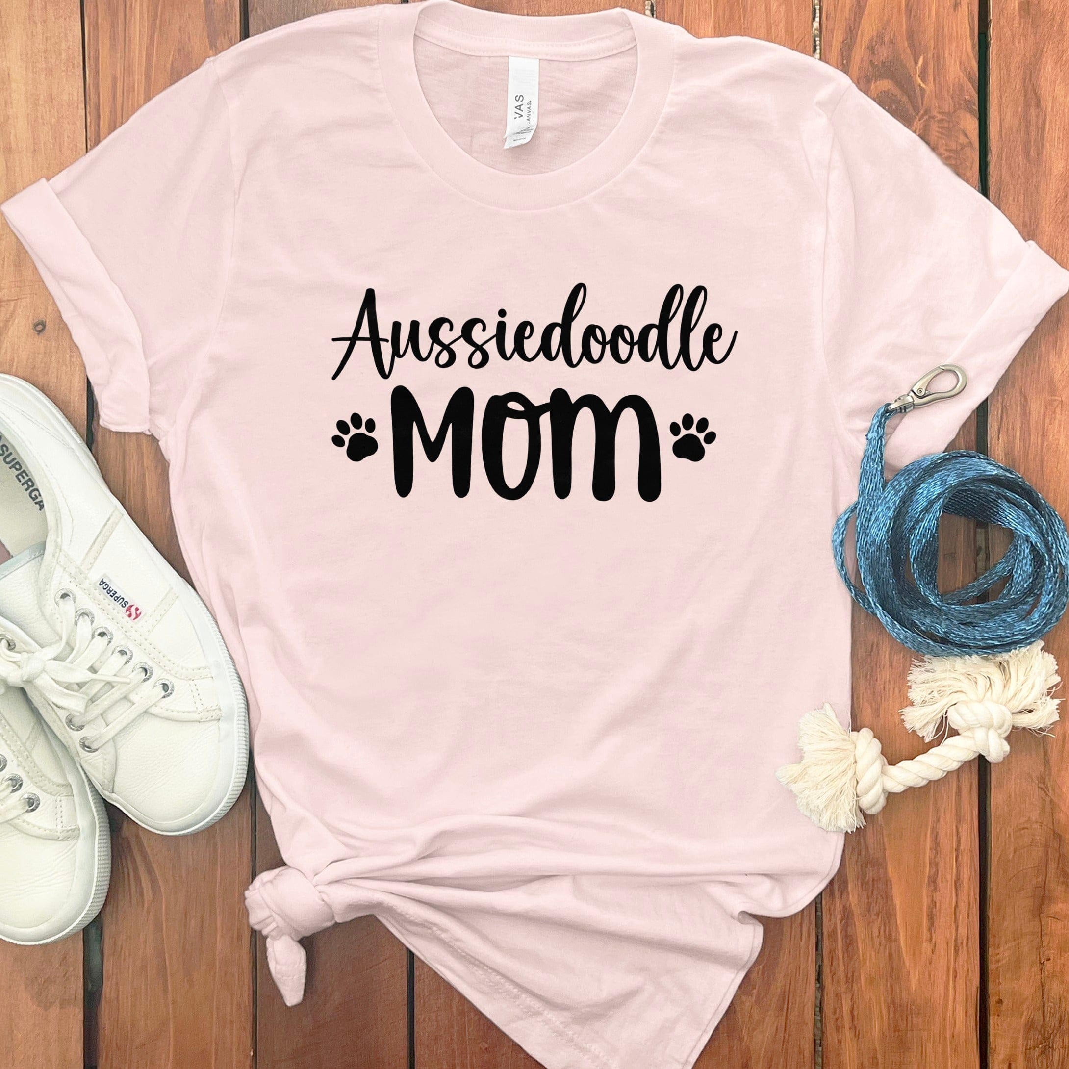 Aussiedoodle Mom Graphic T-Shirt for Dog Lovers