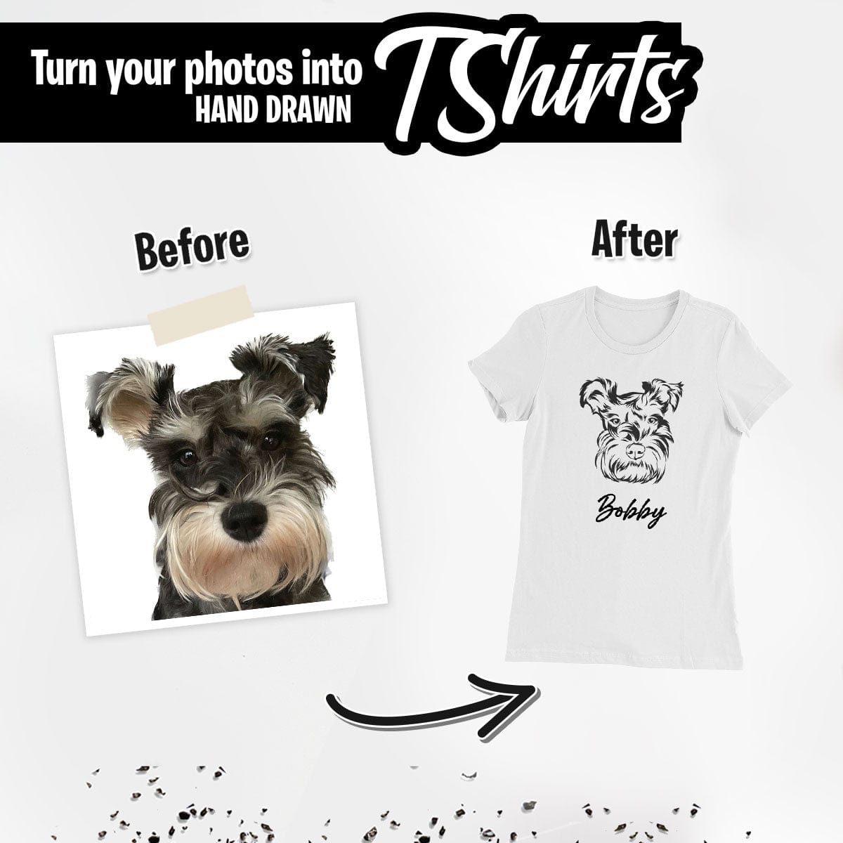 Custom Dog Sketch Shirt