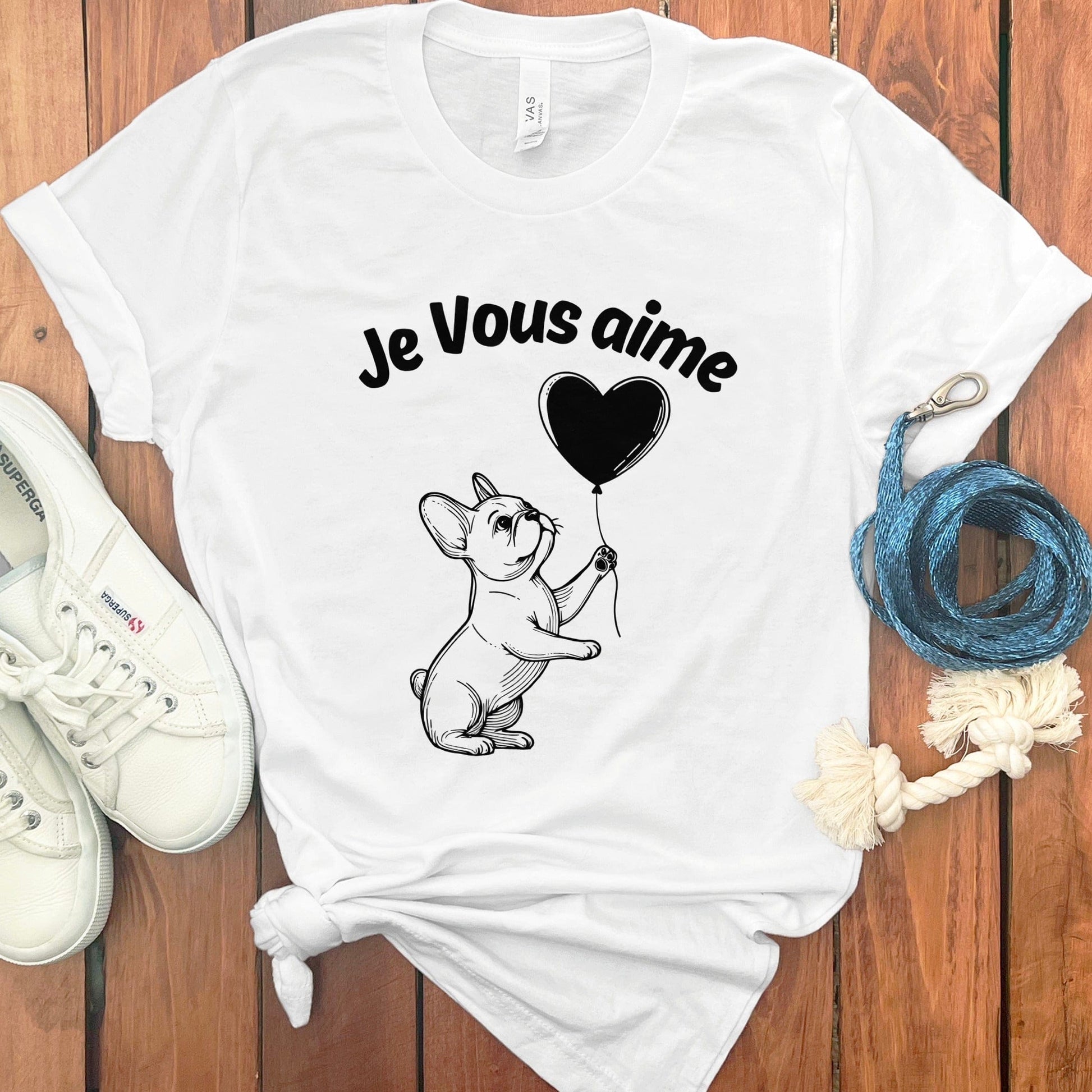 Je Vous Aime French Bulldog Graphic T-shirt product