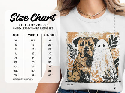 Halloween Dog and Ghost Print Unisex Short Sleeve Tee product