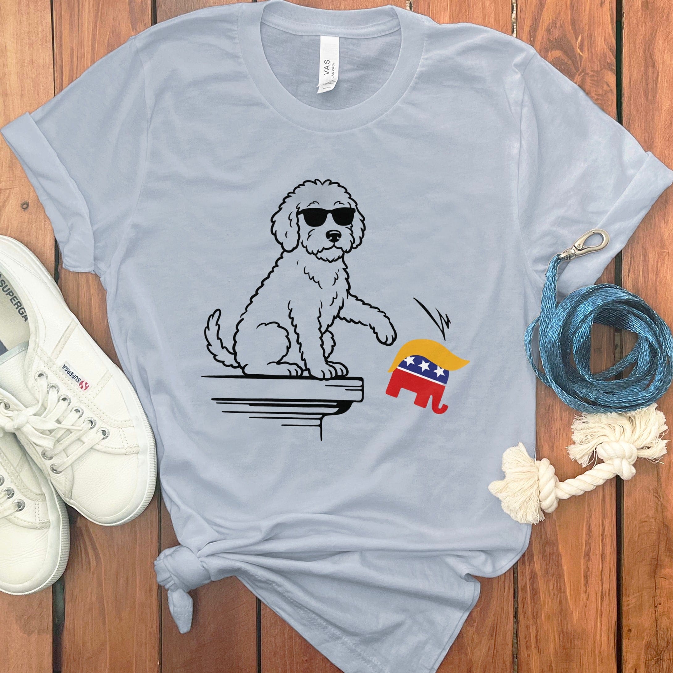 Enough Said Doodle T-Shirt in Light Blue / S by Puppy Jo