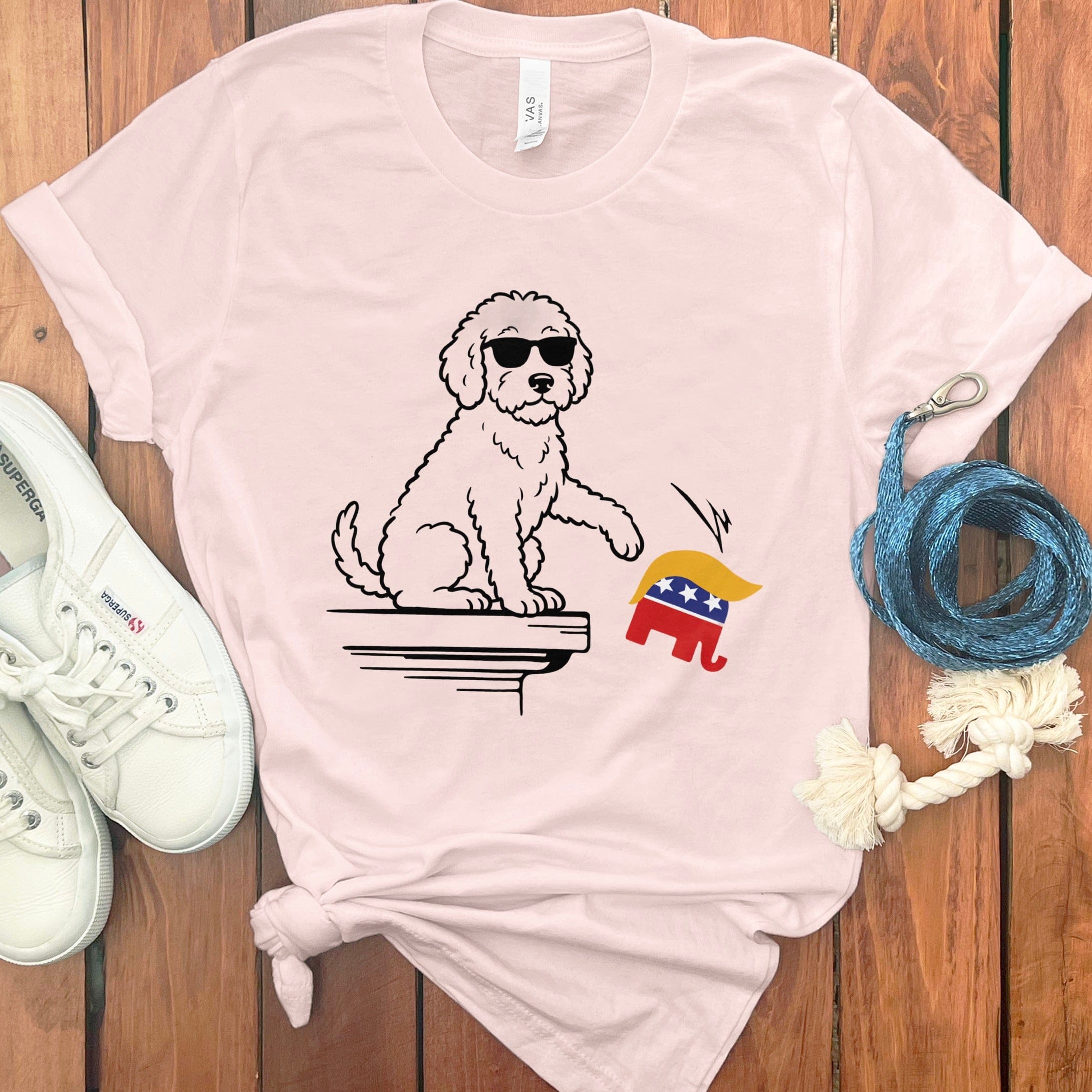 Enough Said Doodle T-Shirt in Soft Pink / S by Puppy Jo