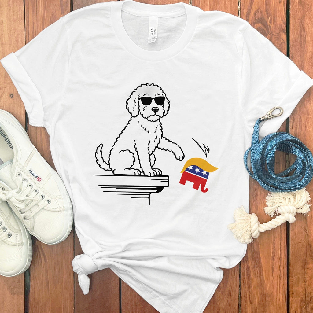 Enough Said Doodle T-Shirt in White / S by Puppy Jo