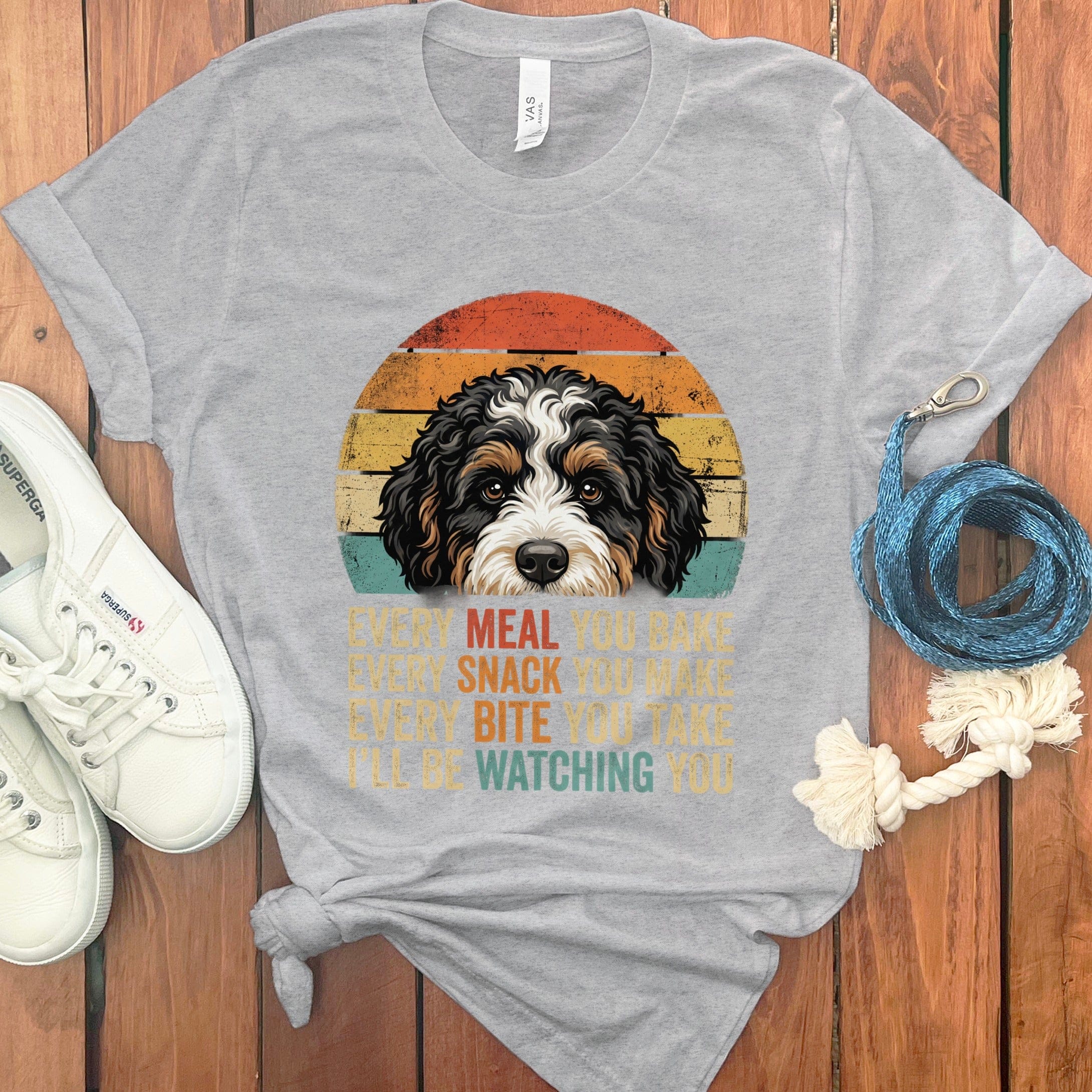 Every Meal Bernedoodle T-Shirt in Athletic Heather / S by Puppy Jo